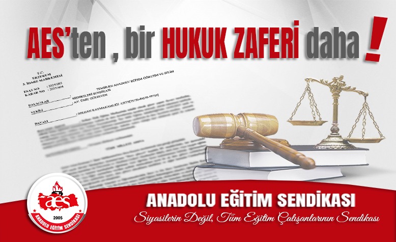 AES’TEN BİR HUKUK ZAFERİ DAHA