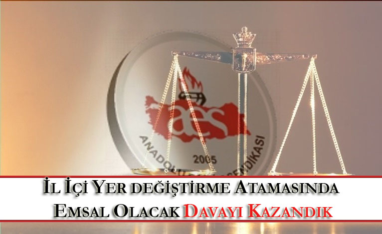 İl İçi Yer Değiştirme İptaline Dair Yargı Kararı