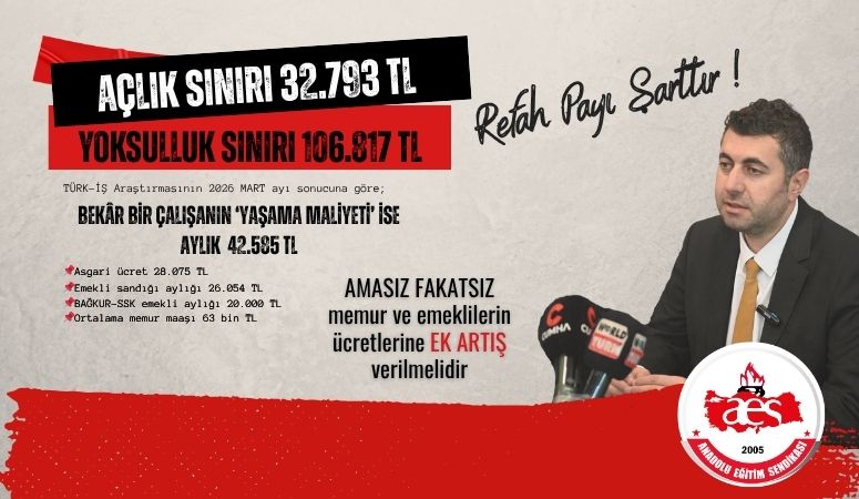 ÖĞRETİCİ: EMEKLİLER AÇLIĞA, ÇALIŞANLAR YOKSULLUĞA MAHKUM EDİLDİ! 