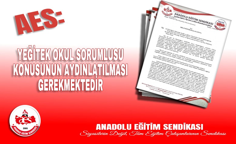 AES: YEĞİTEK OKUL SORUMLUSU KONUSUNUN AYDINLATILMASI GEREKMEKTEDİR