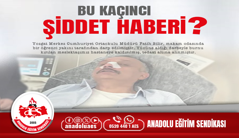 ÖĞRETİCİ: BU KAÇINCI ŞİDDET HABERİ? 