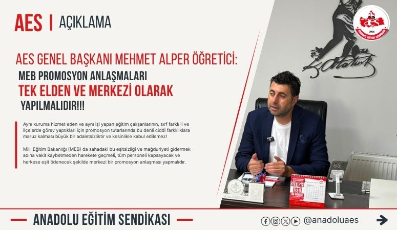 Öğretici: MEB Promosyon Anlaşmaları Tek Elden ve Merkezi Olarak Yapılmalıdır!