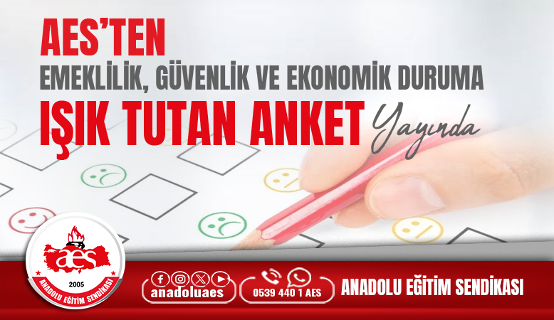 EMEKLİLİK EKONOMİK DURUM GÜVENLİK ANKETİMİZ YAYINDA