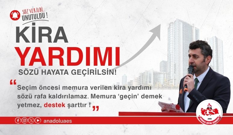 Seçim Öncesi Verilen "Kira Yardımı" Sözü Hayata Geçsin